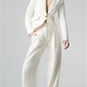 Smythe Elegant Ivory Wide Leg Jumpsuit